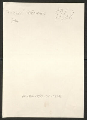 Franić-Požeženin, Ivan, 6.7.1886. Policijski karton