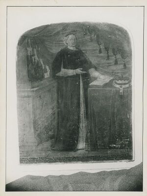 Lepoglava - Bivši pavlinski samostan, zidna slika: portret Esterhazy-a