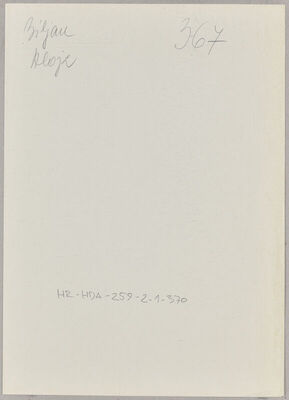 Biljan, Alojz, 1.4.1922. Policijski karton