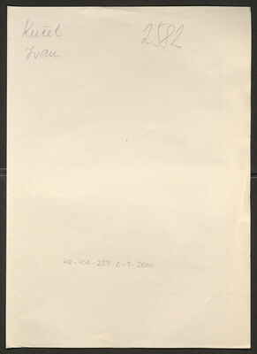 Kučel, Ivan, 1910. Policijski karton