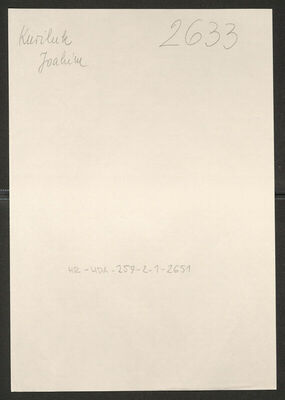 Kuriluk, Joakim, 24.4.1917. Policijski karton