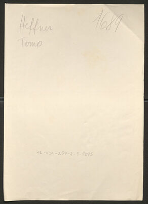 Heffner, Tomo, 6.8.1903. Policijski karton