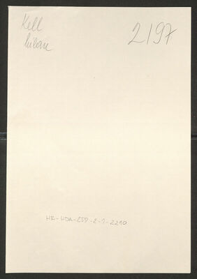 Kell, Milan, 1884. Policijski karton