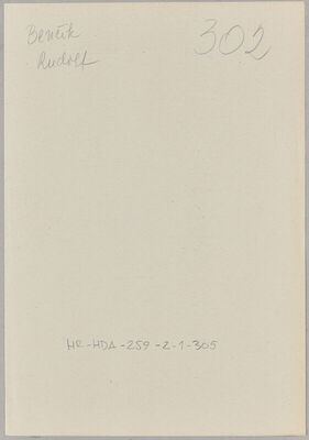 Benčik, Rudolf, 25.1.1893. Policijski karton