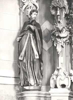 Križ - Župna crkva sv. Križa, pobočni oltar sv. Antuna Padovanskog, detalj