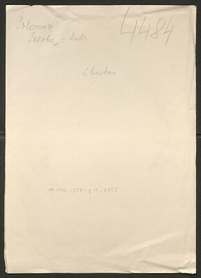 Solomun, Nada, 2.6.1916. Policijski karton