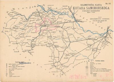 Kilometrička karta Kotara samoborskoga