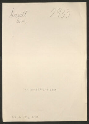 Mandl, Mira, 29.8.1913. Policijski karton