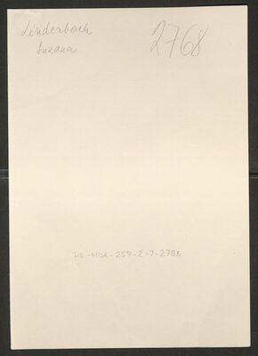 Lindenbach, Suzana, 19.3.1917. Policijski karton