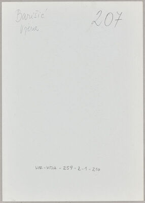 Barišić, Vjera, 21.5.1923. Policijski karton