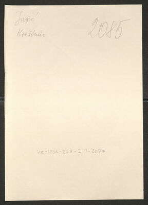 Jušić, Krešimir, 1921. Policijski karton