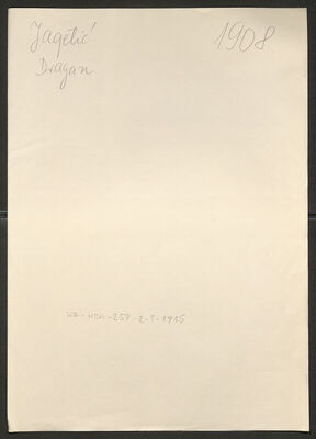 Jagetić, Dragan, 20.6.1910. Policijski karton