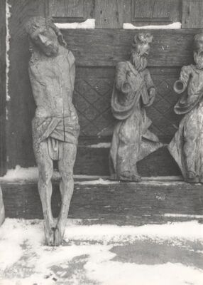 Buševec - Crkva sv. Ivana Krstitelja, drvene plastike svetaca