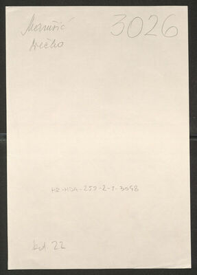 Marušić, Srečko, 29.7.1921. Policijski karton