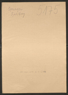 Špringer, Ljubidrag, 2.1.1891. Policijski karton