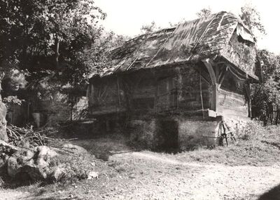 Sječevac - Gospodarska zgrada, ulazno i zabatno pročelje