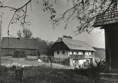 Martinski Vrh (Ribnik) - Tradicijska kuća, uže i dulje proočelje