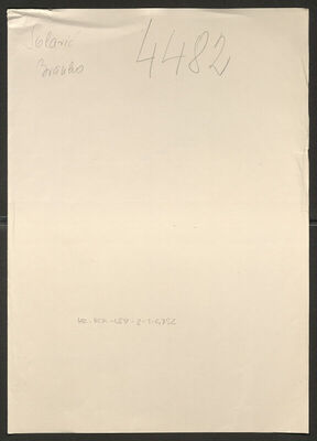 Solarić, Branko, 14.11.1901. Policijski karton