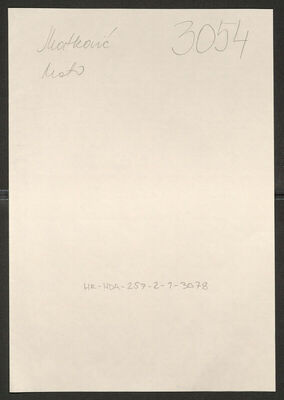 Matković, Mato, 25.1.1920. Policijski karton