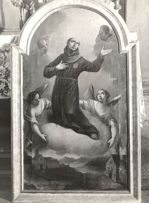 Samobor - Franjevačka crkva Uznesenja Blažene Djevice Marije, detalj oltara sv. Ivana Nepomuka