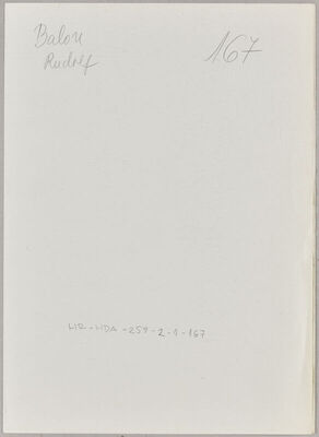 Balon, Rudolf, 6.9.1913. Policijski karton