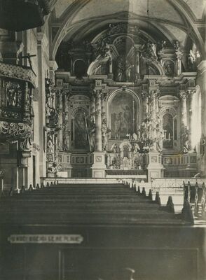 Varaždin - Franjevačka crkva, glavni oltar