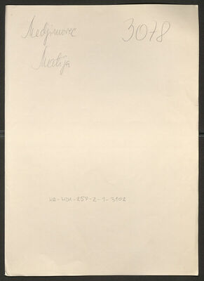 Medjimorec, Matija, 30.11.1911. Policijski karton