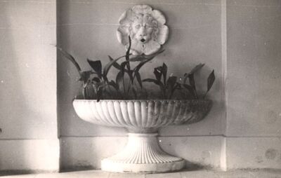 Januševec - Dvorac Januševec, fontana u predvorju