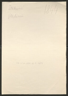 Isaković, Vladimir, 6.12.1891. Policijski karton