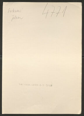 Suknaić, Jelena, 7.7.1919. Policijski karton