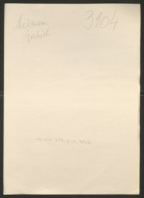 Mežnarić, Gabriel, 1905. Policijski karton