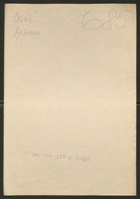 Carić, Ljubomir, 1911. Policijski karton