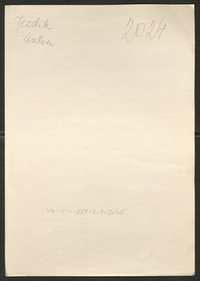 Jezdik, Antun, 9.6.1901. Policijski karton