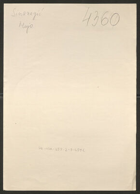 Sinanagić, Mujo, 25.6.1913. Policijski karton