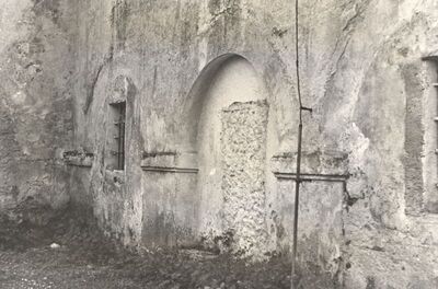 Kotari - Župni dvor, detalj istočnog pročelja