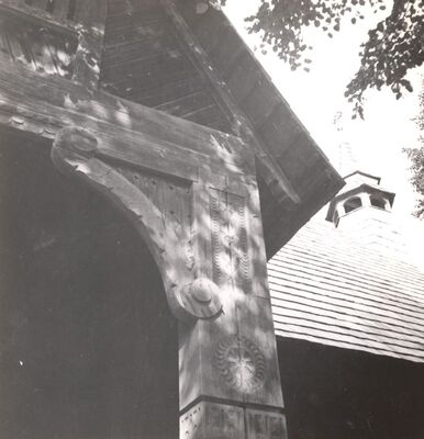 Velika Mlaka - Kapela sv. Barbare, detalj trijema