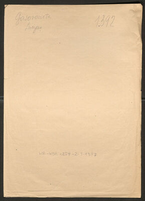 Gasorviez, Lucijan, 27.11.1911. Policijski karton