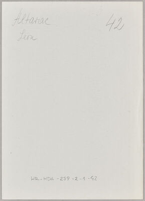 Altarac, Leon, 1909. Policijski karton