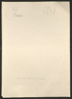 Kiš, Pavao, 16.6.1917. Policijski karton