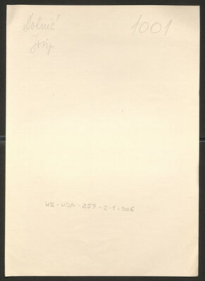 Dolnić, Josip, 16.1.1906. Policijski karton