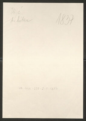 Ilijaš, Milan, 21.2.1883. Policijski karton