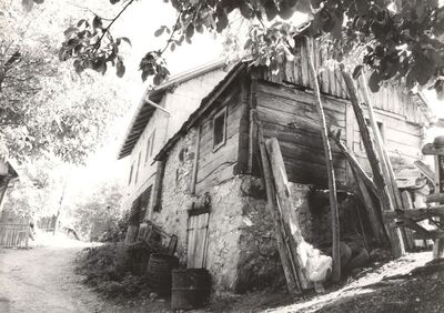 Višnjevec Podvrški - Tradicijska kuća, bočno i ulazno pročelje
