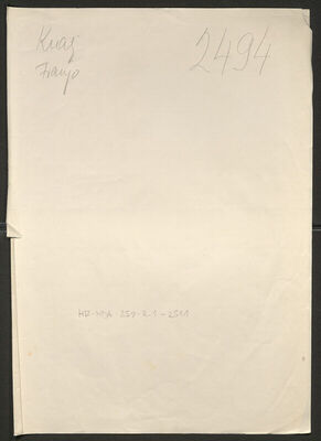 Kralj, Franjo, 18.1.1901. Policijski karton