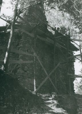 Zelingrad - Stari grad Zelingrad, sjeveroistočni zid