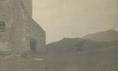 Očura (Gorjani Sutinski, Radoboj) - Kapela sv. Jakova, detalj vanjštine, situacija