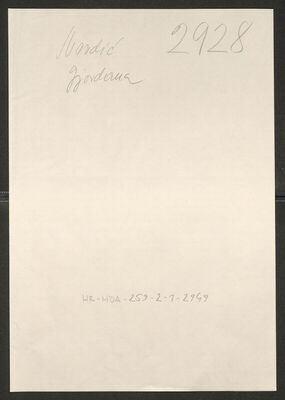 Mandić, Đordana, 28.3.1921. Policijski karton