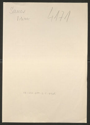 Sauer, Vilim, 1902. Policijski karton