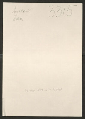 Murković, Ivan, 1.1.1885. Policijski karton