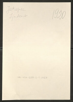 Jakopec, Ljudevit, 29.6.1908. Policijski karton