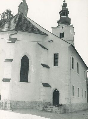 Tuhelj - Župna crkva Uznesenja Blažene Djevice Marije, vanjština, detalj